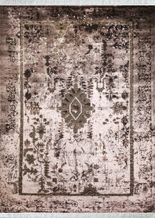 فرش مهتاب پارسیان طرح شنل وینتیج درختی طوسی