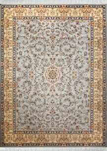 فرش کلاسیک تافته گلستان طرح جواهر فیروزه ای