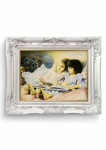 تابلو فرش چهره طرح دو خواهر 17623