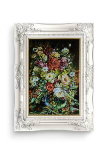 تابلو فرش گل و گلدان طرح گل و گلدان 43983