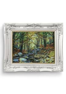 تابلو فرش منظره طرح جنگل 43395