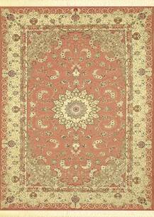 فرش دستباف کاشان طرح مسی حاشیه کرم 6196