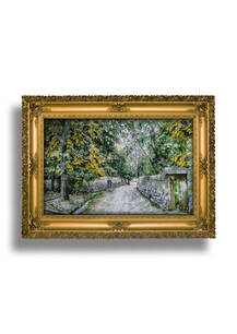 تابلو فرش منظره طرح کوچه باغ 40529