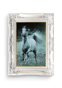 تابلو فرش حیوانات طرح اسب مزرعه 42182