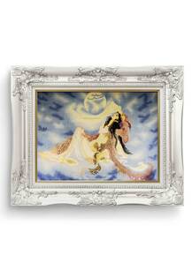 تابلو فرش مینیاتور طرح ستاره صبحگاهی 30047