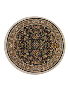 فرش گرد اعیان طرح 1020 سرمه ای