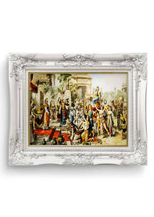 تابلو فرش چهره طرح ملکه صبا 40527