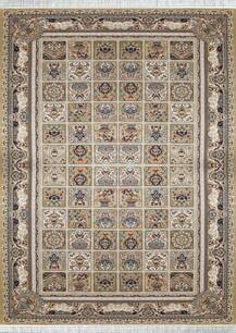 فرش تافته سپنتا(محتشم) طرح باغ فین دلفینی