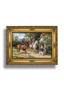 تابلو فرش چهره طرح بدرقه 43183