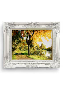 تابلو فرش منظره طرح تک درخت پاییزی 42305