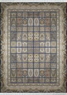 فرش کلاسیک طرح مهر سرمه ای
