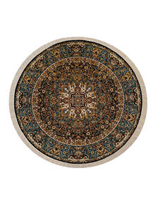 فرش گرد اسپادانا طرح سالاری سرمه ای