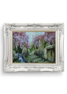 تابلو فرش منظره طرح کوچه باغ 43874