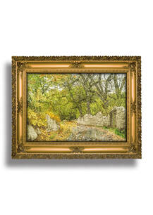 تابلو فرش منظره طرح کوچه باغ 43002