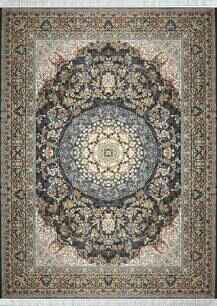 فرش تافته گلستان طرح نهال مدادی متالیک