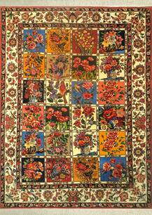 فرش دستباف بختیاری طرح خشتی 3011