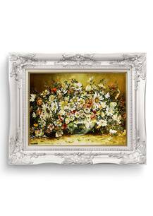 تابلو فرش گل و گلدان طرح گلدان شیشه ای 36009