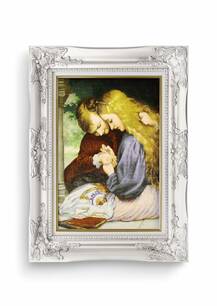 تابلو فرش منظره طرح کتابخوان 19412