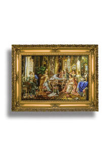 تابلو فرش چهره طرح پیانوزن 44001