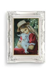 تابلو فرش چهره طرح دوستی 42628