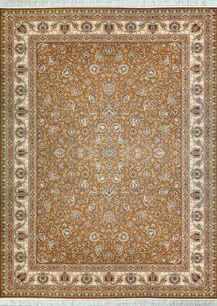 فرش کلاسیک تافته رویال طرح 5060 موشی بژ