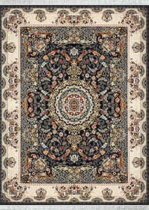 فرش کلاسیک اسپادانا طرح تامیلا سرمه ای