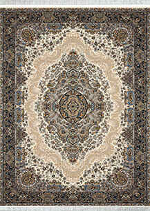 فرش کلاسیک قالی سلیمان طرح تبریز کرم