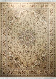 فرش سیرنگ طرح  چشمه جدید بژ