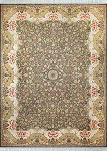 فرش کلاسیک تافته گلستان(اسپادانا) طرح رکسانا سیلور