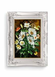 تابلو فرش گل و گلدان طرح سه شاخه 31602