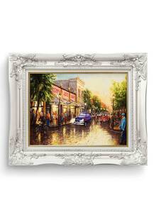 تابلو فرش منظره طرح منظره خیابان 33942