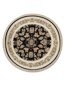 فرش اسپادانا گرد طرح آلیسا سرمه ای