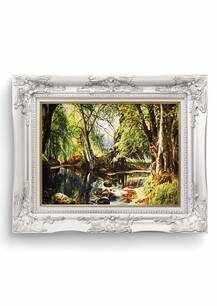 تابلو فرش منظره طرح مرداب 28207