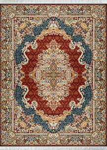 فرش کلاسیک اسپادانا طرح کمند لاکی