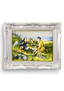 تابلو فرش منظره طرح شکارچی 27493