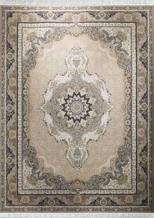 فرش قیطران طرح ساغر خاکستری