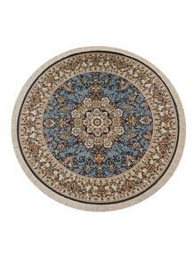 فرش گرد تافته گلستان طرح نارون اطلسی