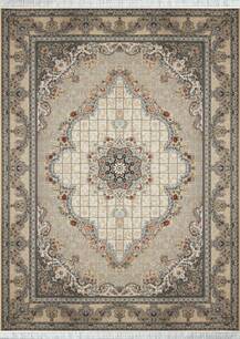 فرش اسپادانا طرح گیسو کرم نسکافه ای