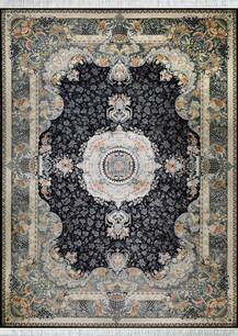 فرش تافته گلستان طرح پاریس سرمه ای