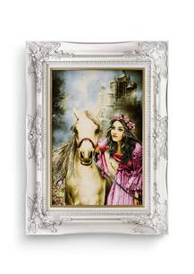 تابلو فرش منظره طرح شاهزاده 25110