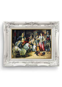 تابلو فرش منظره طرح کاروانسرا 30509