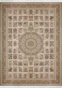 فرش قالی سلیمان طرح خشتی نگین کرم