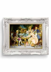 تابلو فرش چهره طرح شطرنج باز 34474