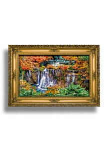 تابلو فرش منظره طرح آبشار 42311