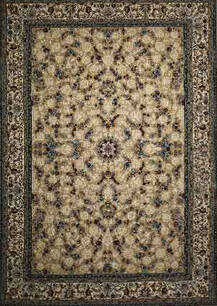 فرش اسپادانا طرح گلشید نسکافه ای