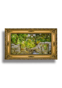 تابلو فرش منظره طرح کوچه باغ 43789