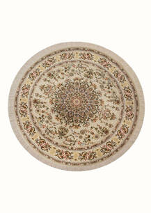 فرش گرد سیرنگ طرح چشمه جدید شکلاتی