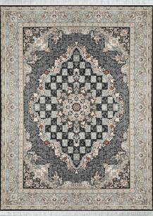 فرش اسپادانا طرح گیسو مدادی متالیک