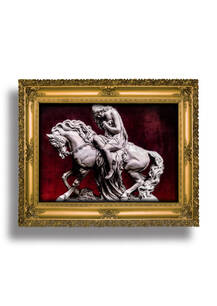 تابلو فرش چهره طرح گودی لایف 44162