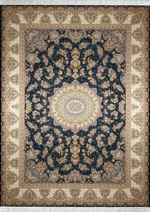 فرش تافته لومانا جدید طرح 400 سرمه ای